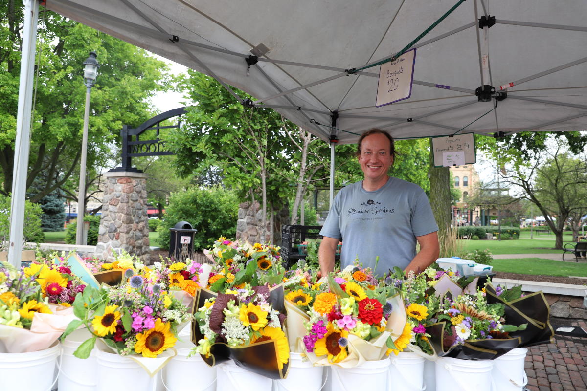 farmers market flowers
