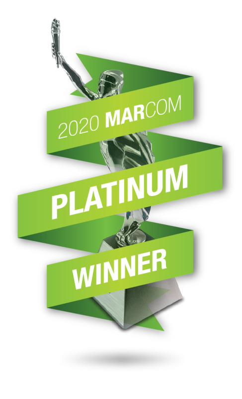 MarCom Logo Platinum Winner