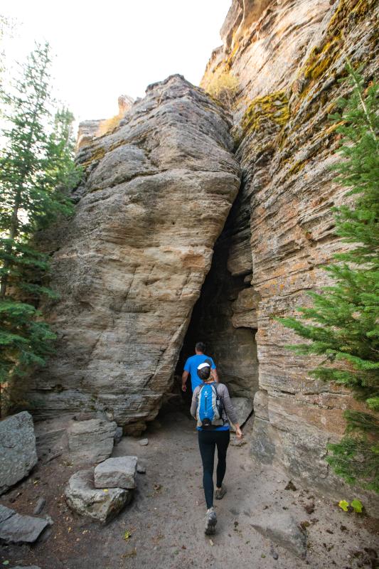 Split Rock on the Bridle Trail on Casper Mountain