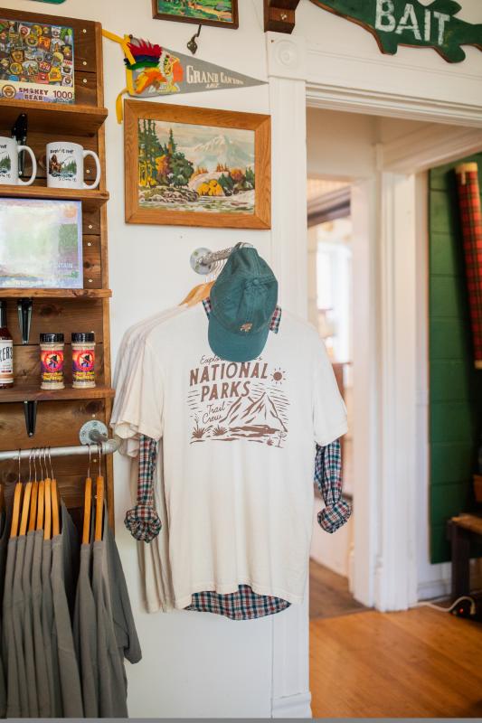 Merchandise at Happy Camper in St. Charles, Missouri.