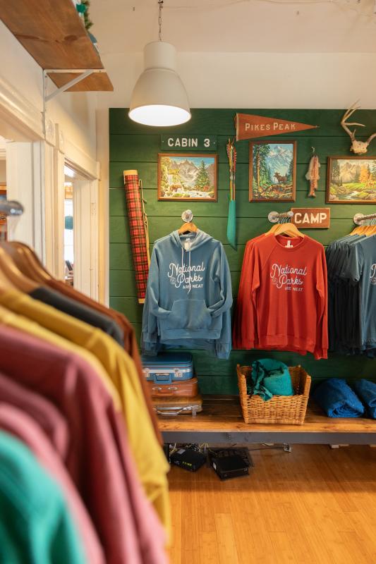 Merchandise at Happy Camper in St. Charles, Missouri.