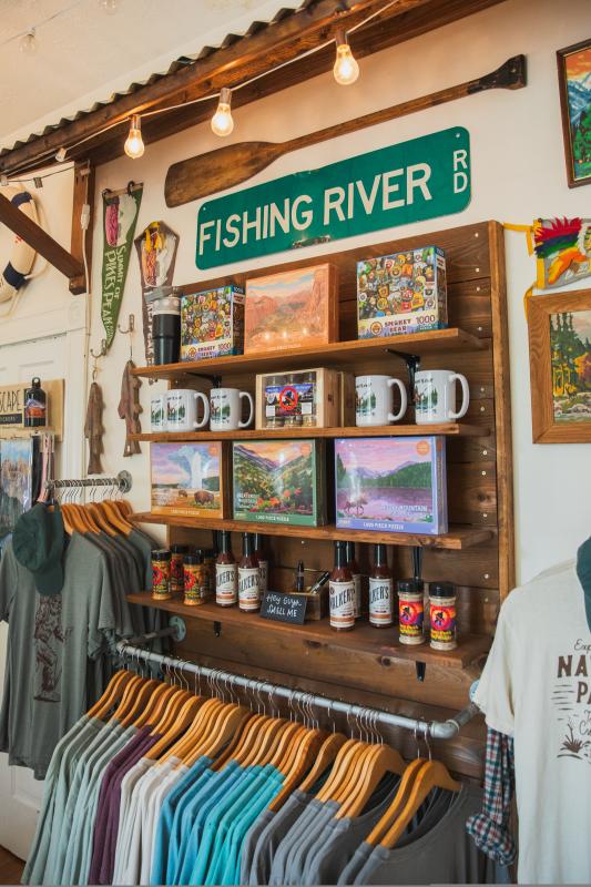 Merchandise at Happy Camper in St. Charles, Missouri.