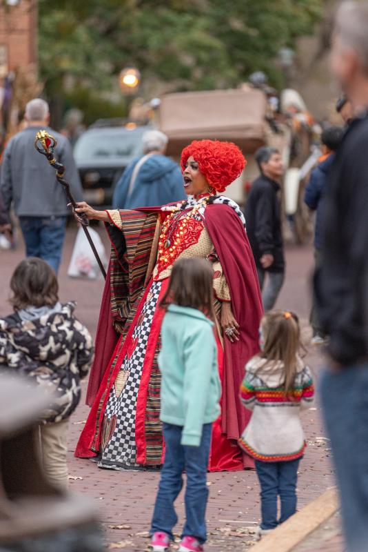 The Queen of Hearts at Legends & Lanterns on Historic Main Street in St. Charles, MO.