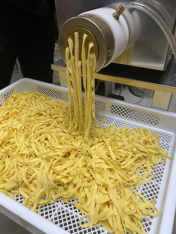 Fresh pasta being made at Scalo