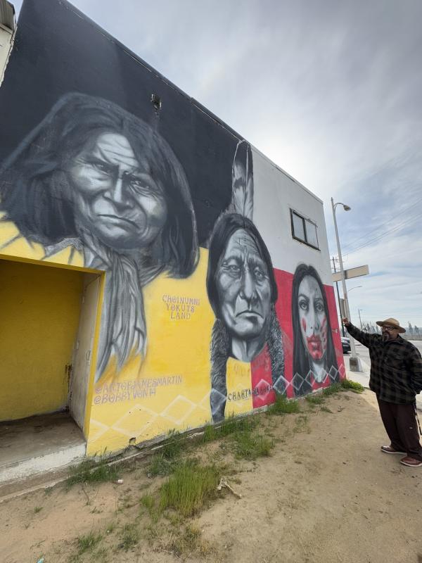 walk with your ancestors mural and muralist