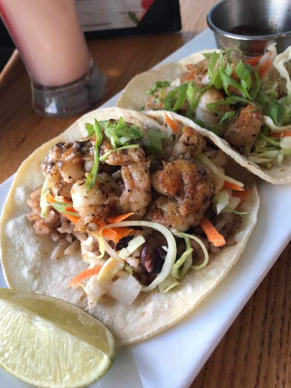 Shrimp Tacos at Montego Bay