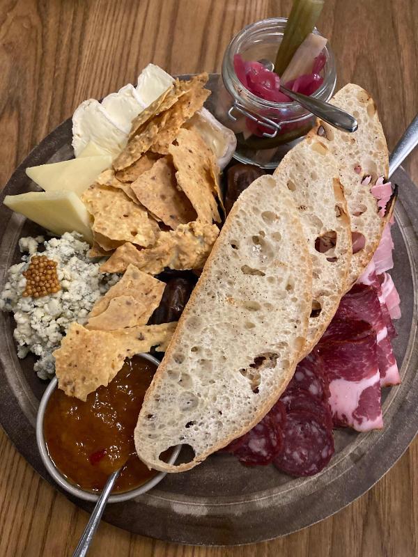 charcuterie board at The Prewitt