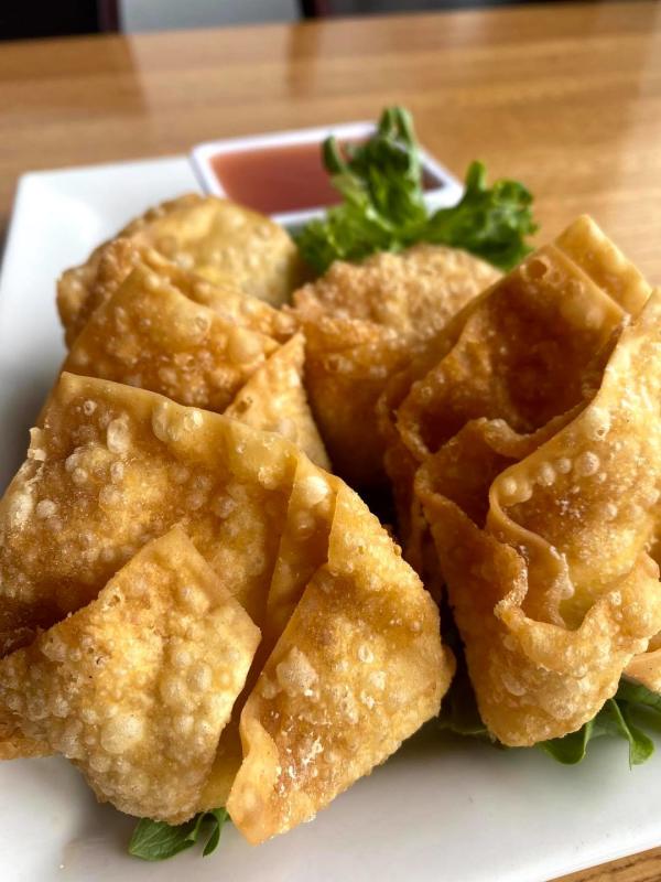 Plate of wontons