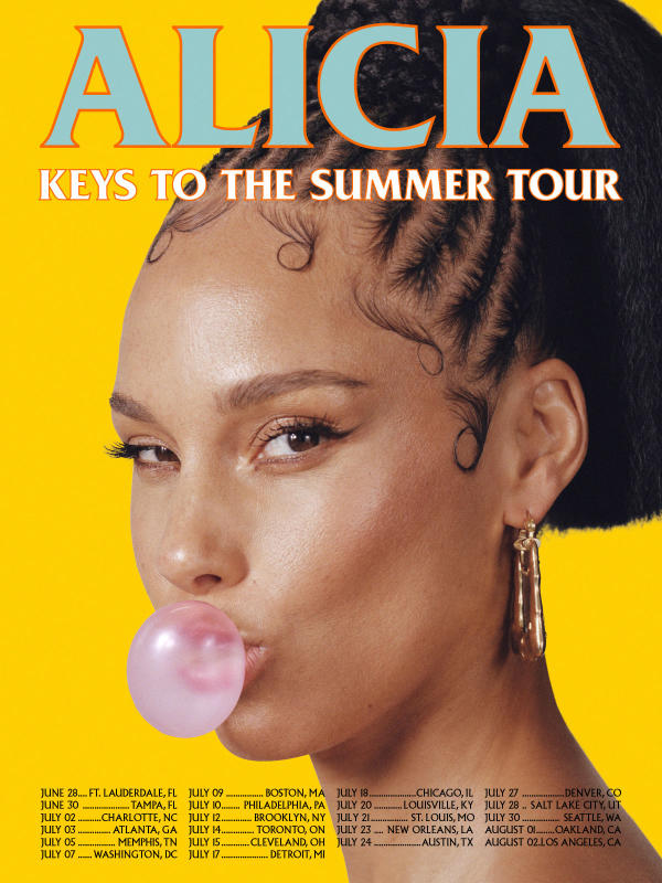 Alicia Keys Concert Poster - August 1, 2023