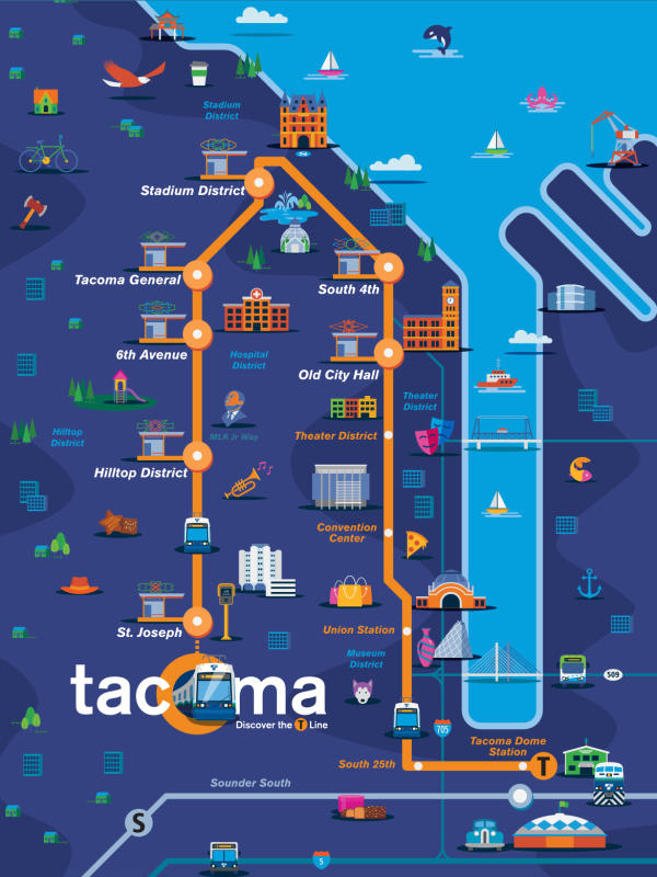 Tacoma Link Light Rail Map