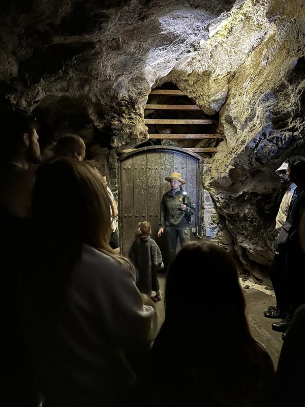 The entrance to Timpanogos Cave