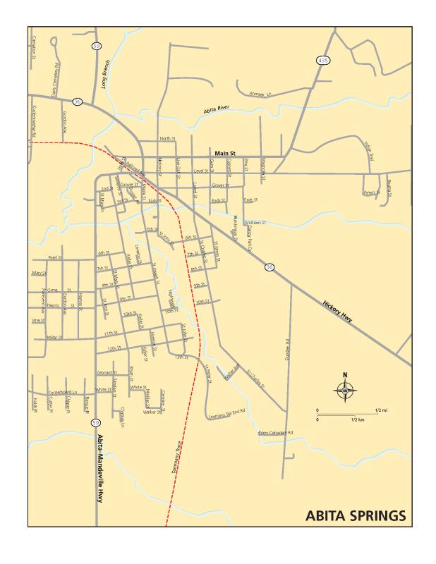 Abita Springs Map