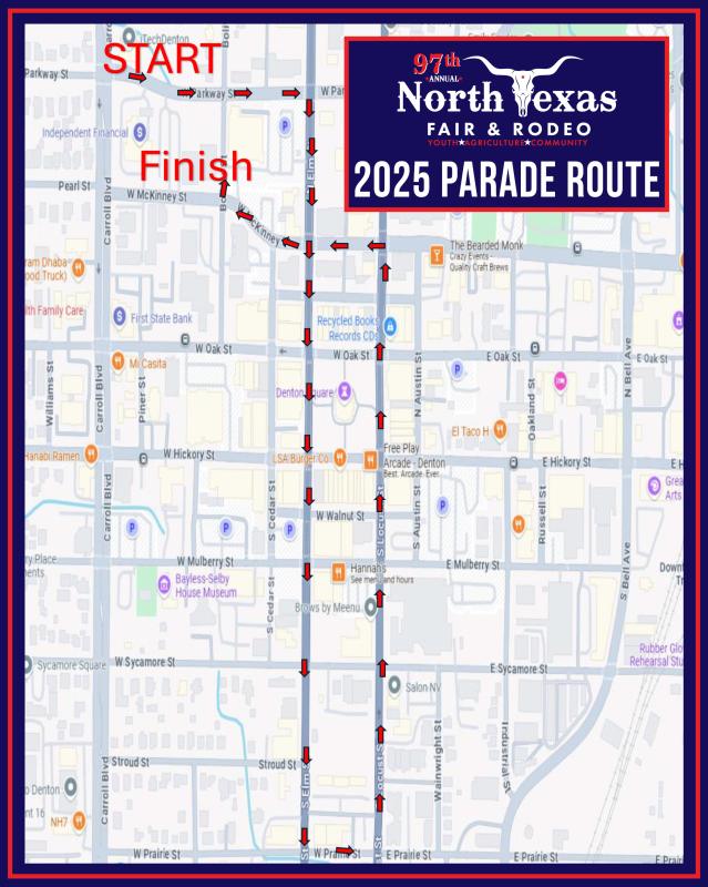 2025 Parade Route NTFR