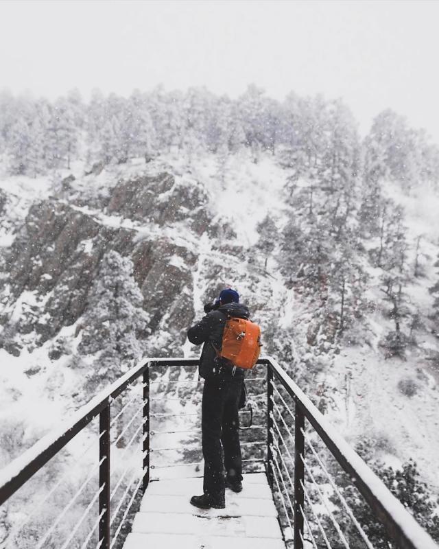 Rotary Park overlook Casper, Wyoming winter