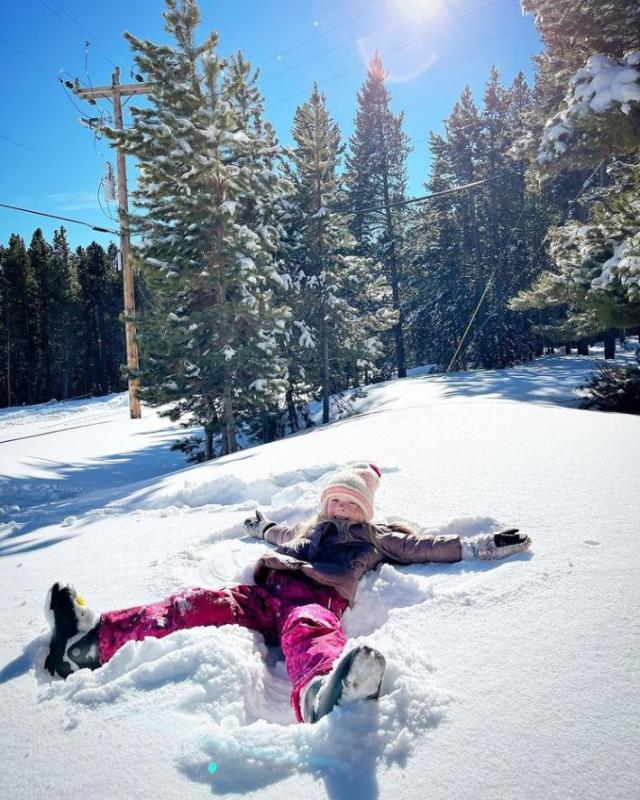 Snow angels on Casper Mountain