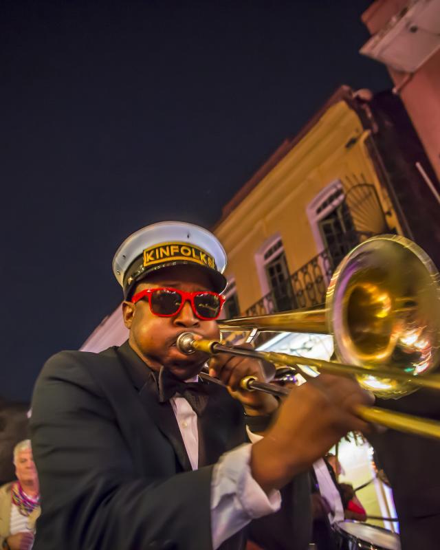 Brass band, french quarter