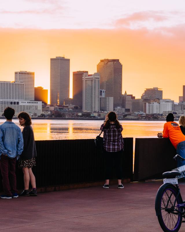 Crescent Park at Sunset - Bywater