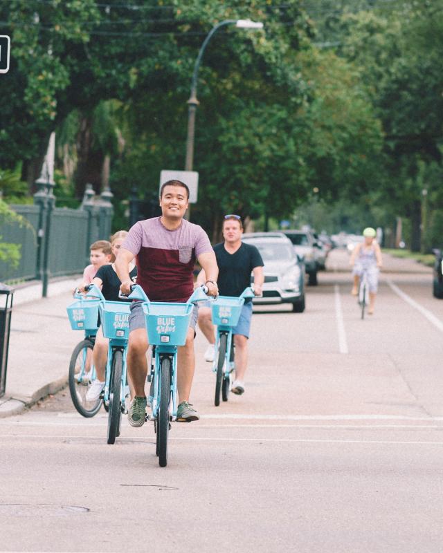 Biking in the Garden District