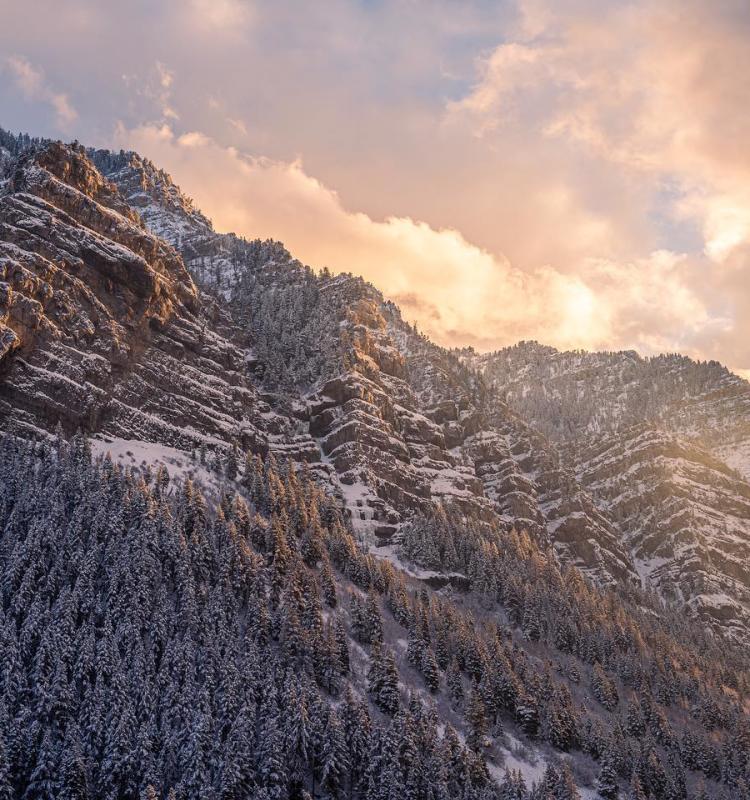 Provo Canyon in Winter