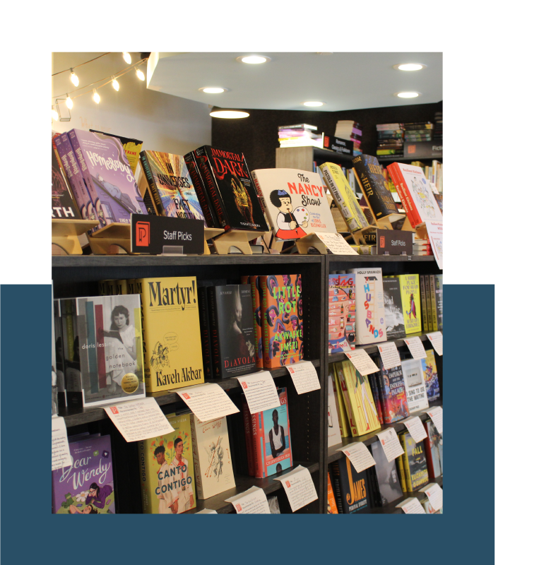Shelves of books