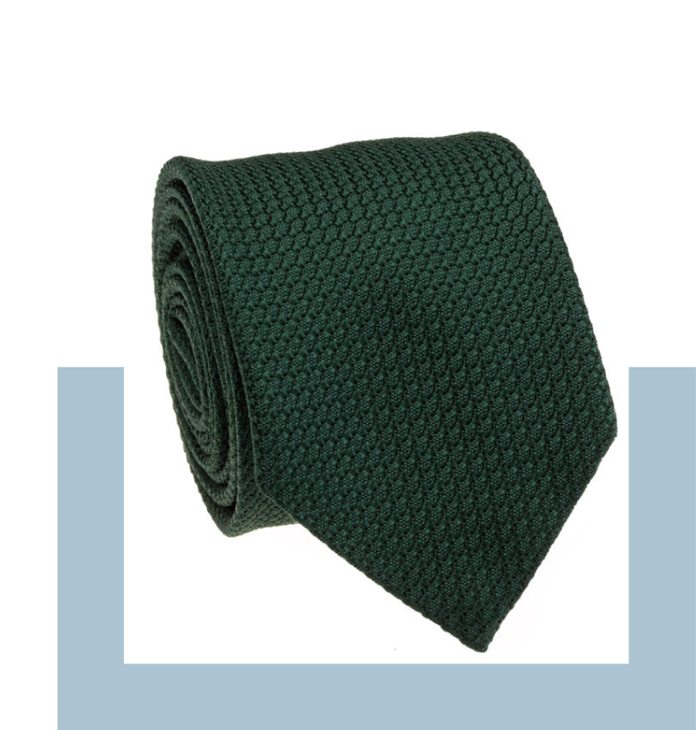 Dark green tie