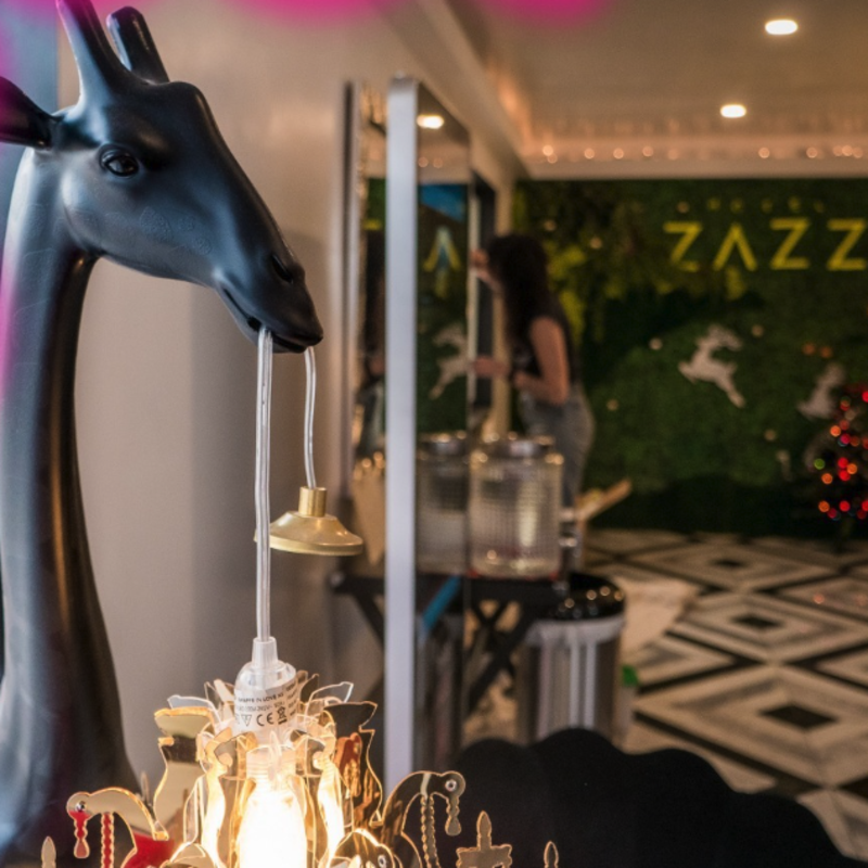 The lobby of Hotel Zazz.