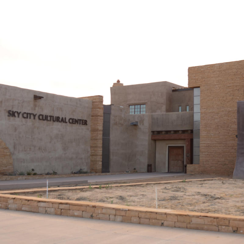 Exterior of the Sky City Cultural Center at Acoma Pueblo