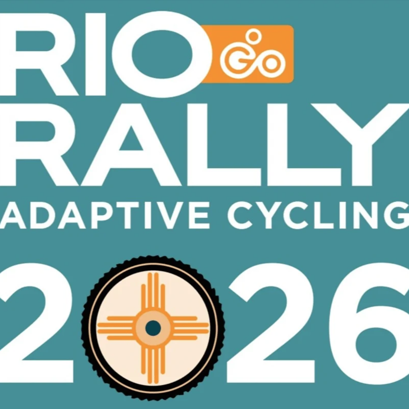 A graphic for the Rio Rally Adaptive Cycling 2026.
