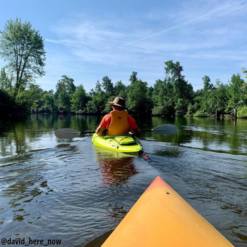 Kayaking at Hudson Mills