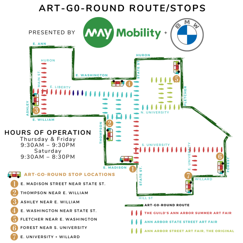 May Mobility Art Fair Map