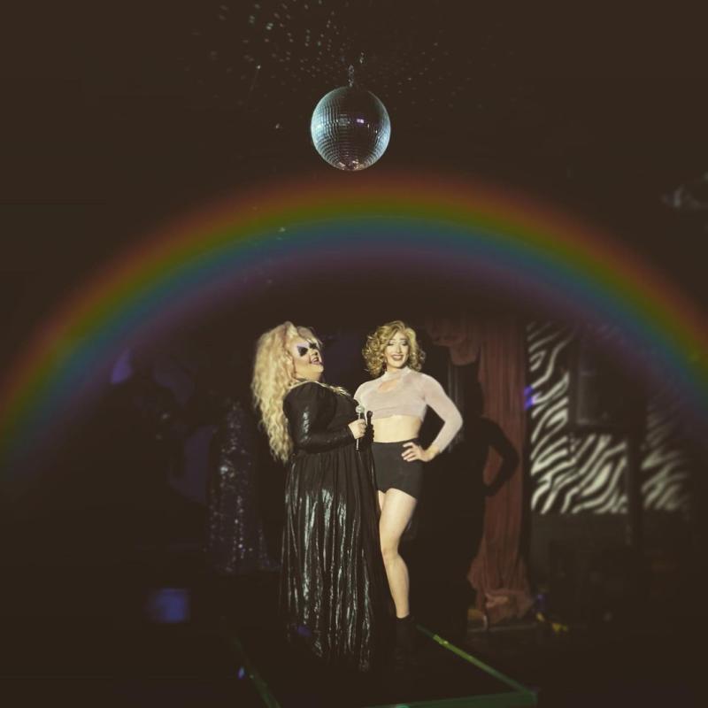 Two performers at The Back Door