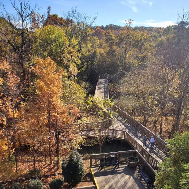 People walking on the Riverwalk in Hillsborough