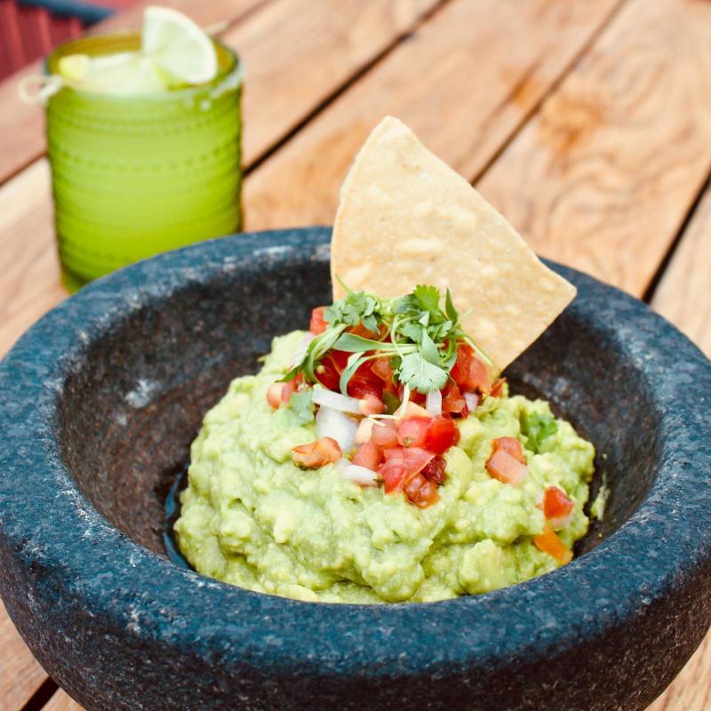 Chip In A Bowl Of Guacamole At Lona Cocina Y Tequileria In Fort Lauderdale