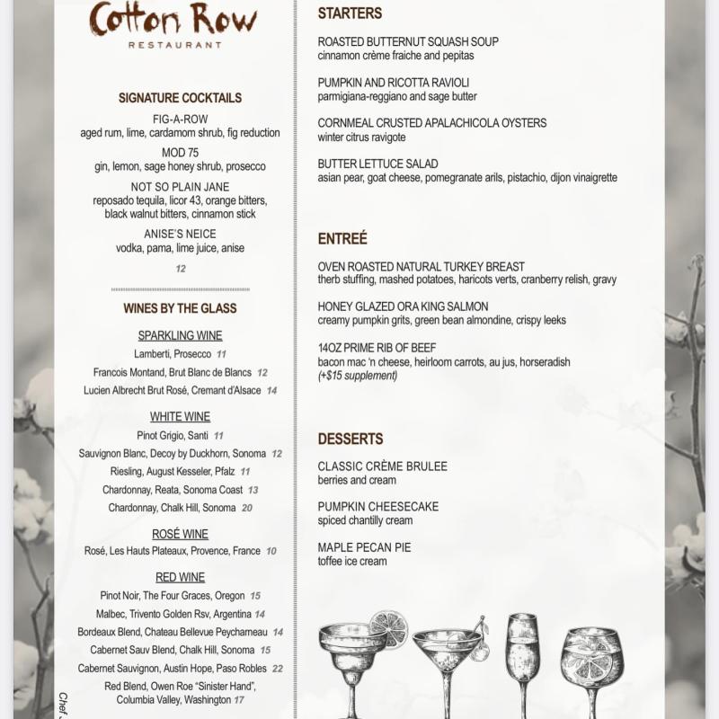 Cotton Row Thanksgiving