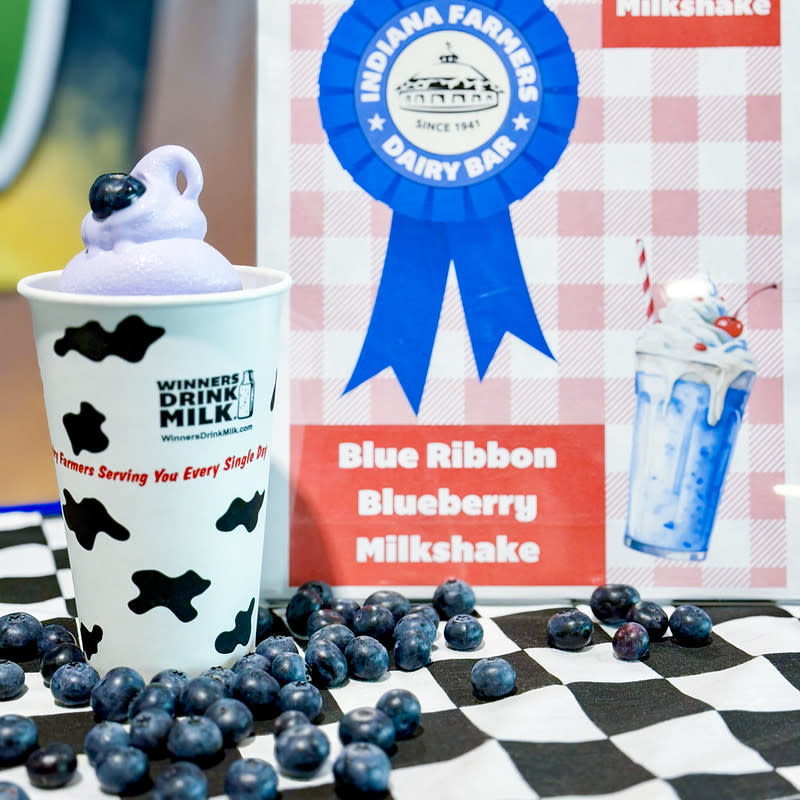 Indiana State Fair blueberry milkshake