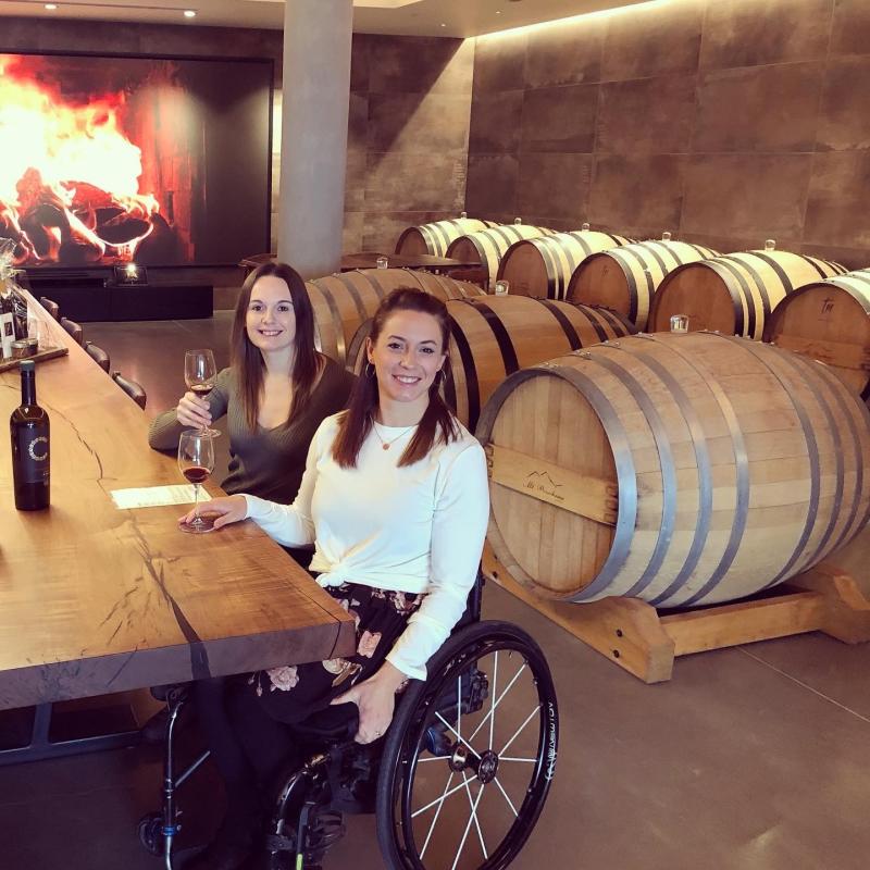 Andrea & Cara at Mt. Boucherie Winery