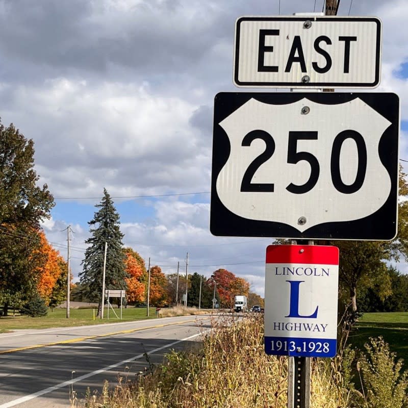 US Rt 250 Sign