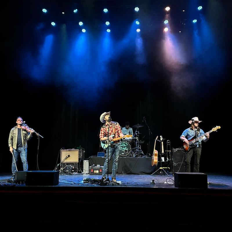 Promotional image for the Frank Martin Bush band playing at Concerts in the Park 2025.