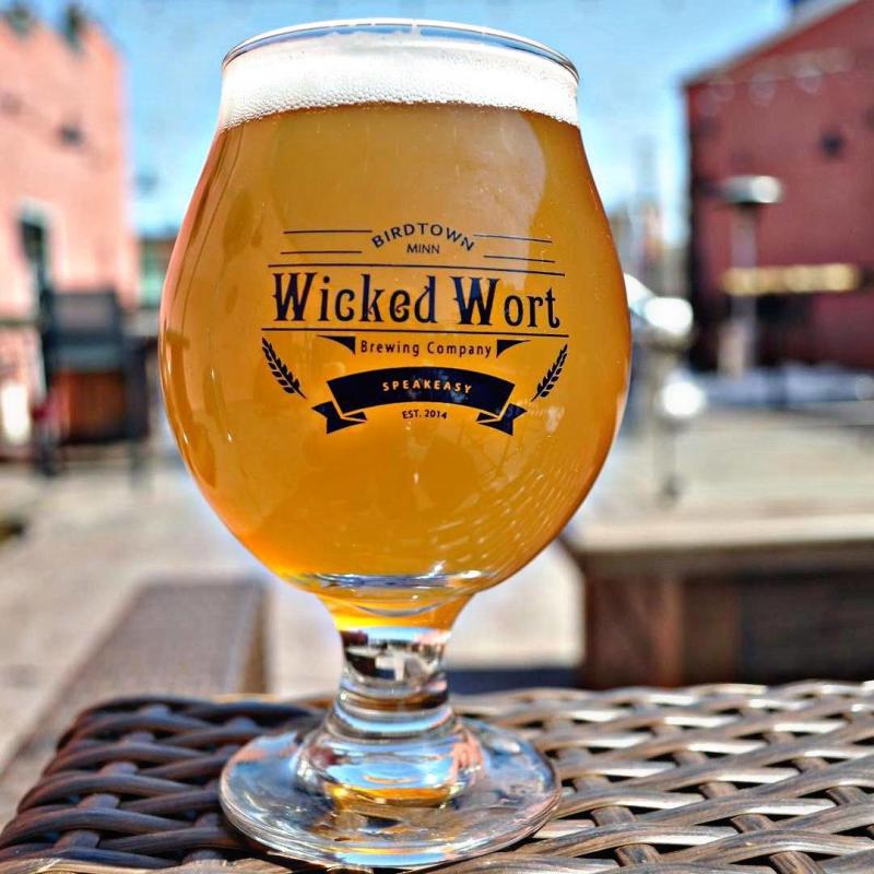 Glass of Wicked Wort beer