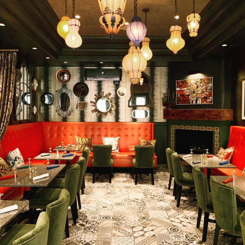 tac/quila restaurant in Palm Springs interior