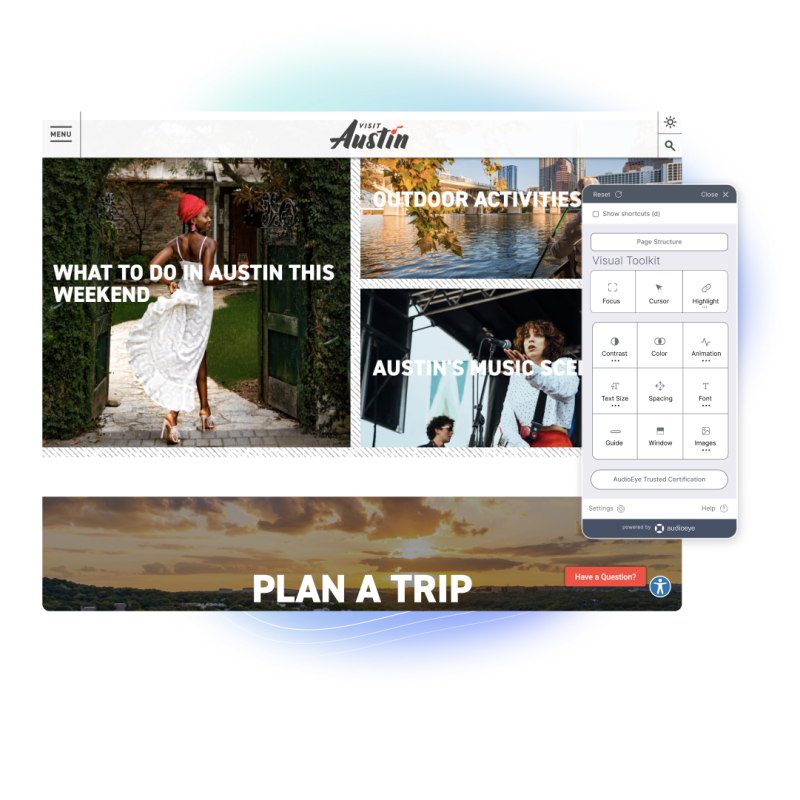 AudioEye - Simpleguide Integration Pop-up