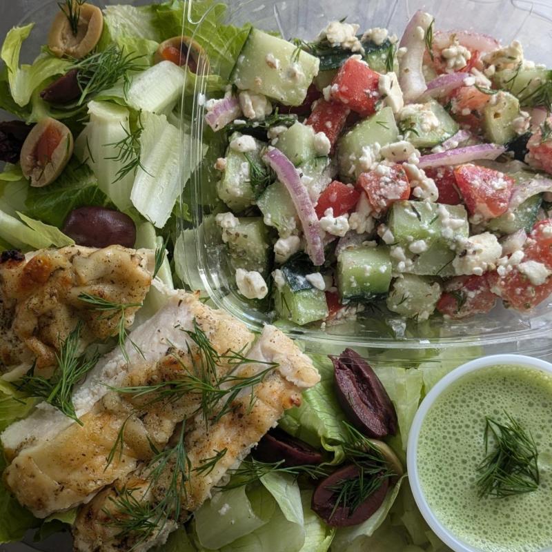 Greek Goddess Salad at Green Fork Covington