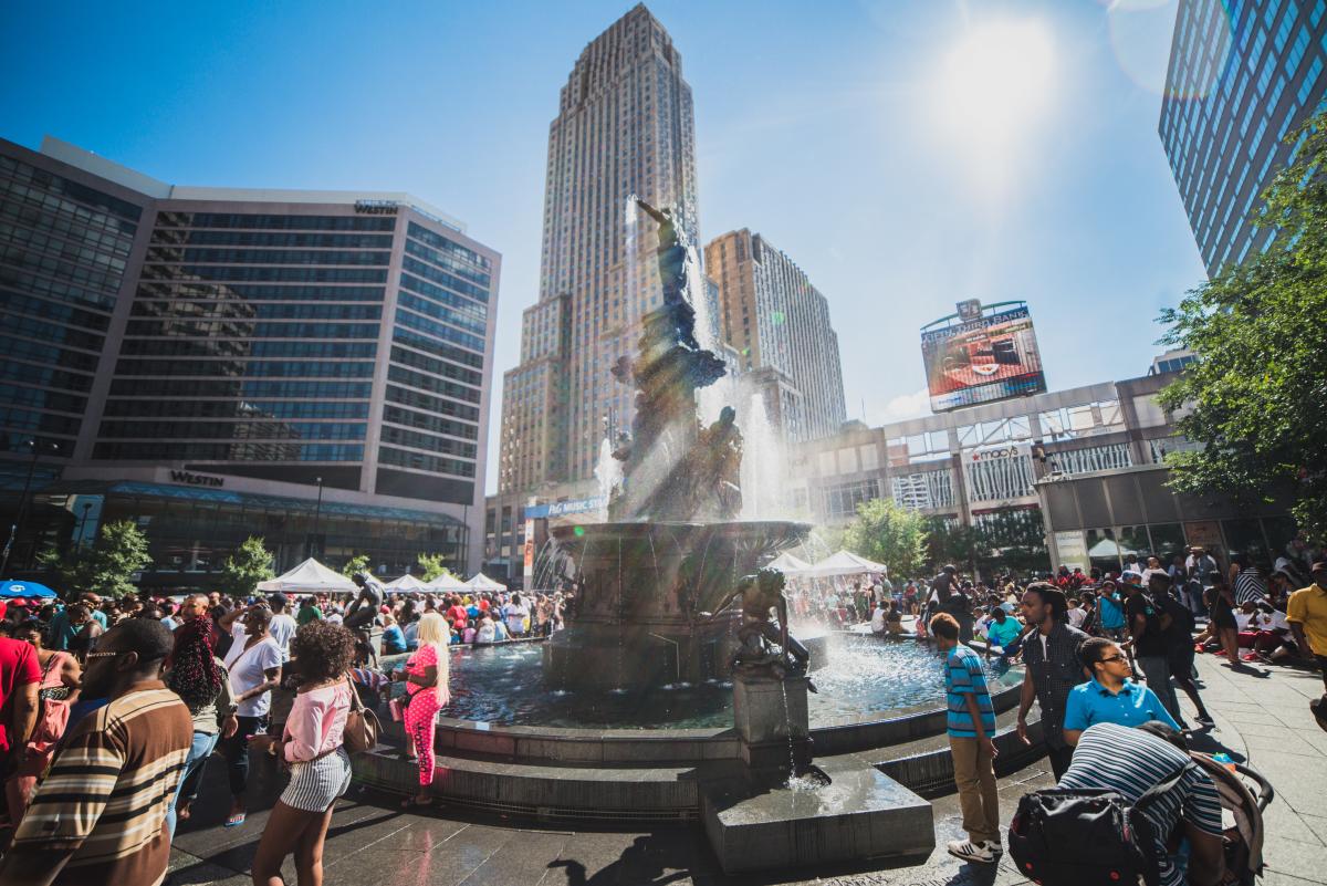 Fountain Square in Downtown Cincinnati