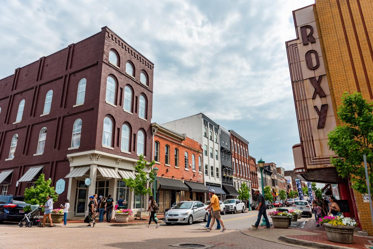 historic downtown streetscape