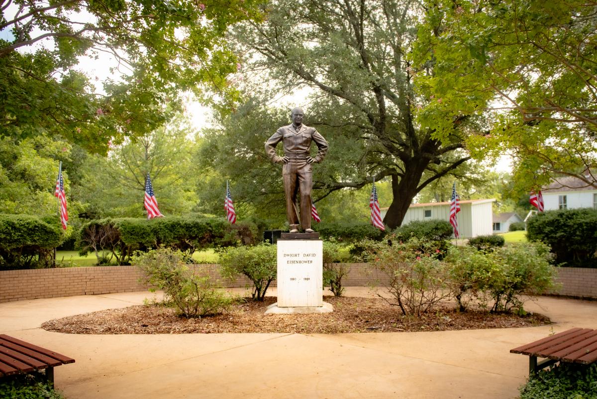 President Dwight D. Eisenhower statue at the Eisenhower Birthplace