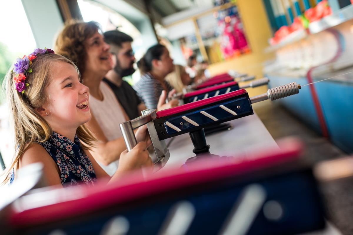 Kids Playing Game at Dorney Park