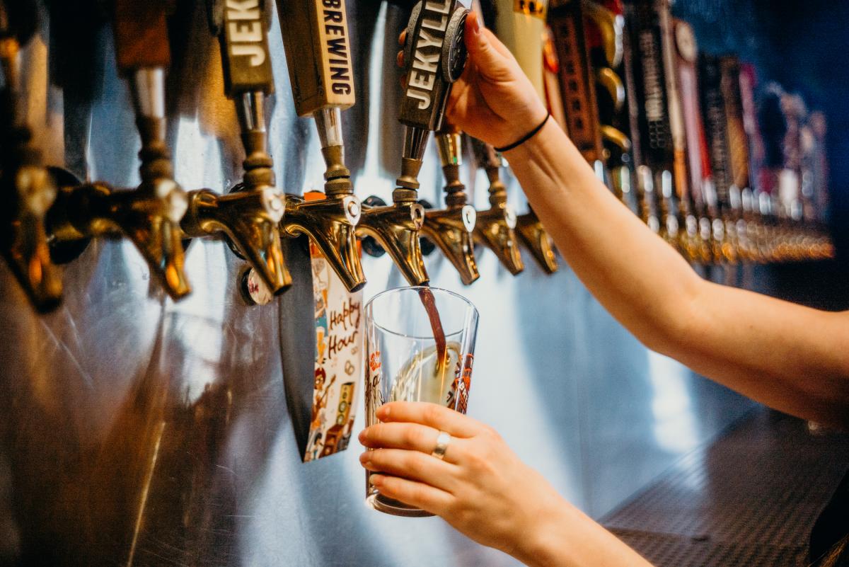 Brass Tap Beer Tap Wall