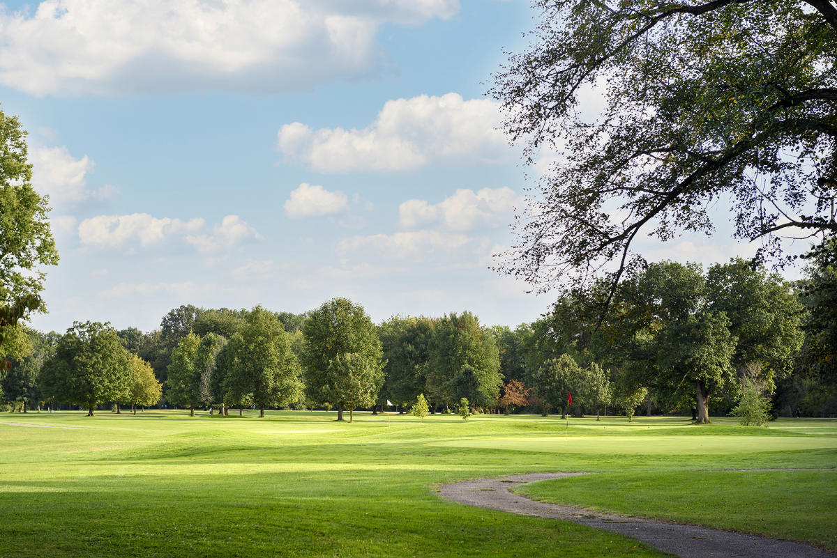 view of the foster park golf course