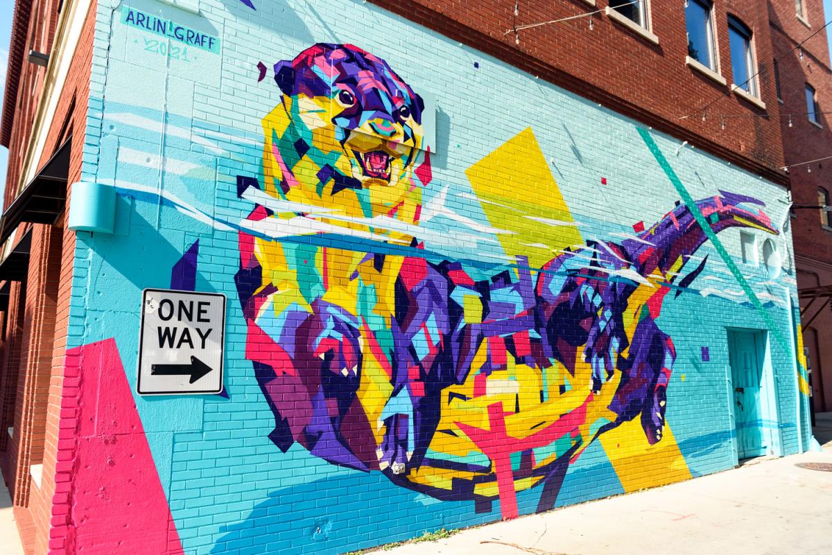 Arlin Graff River Otter Mural