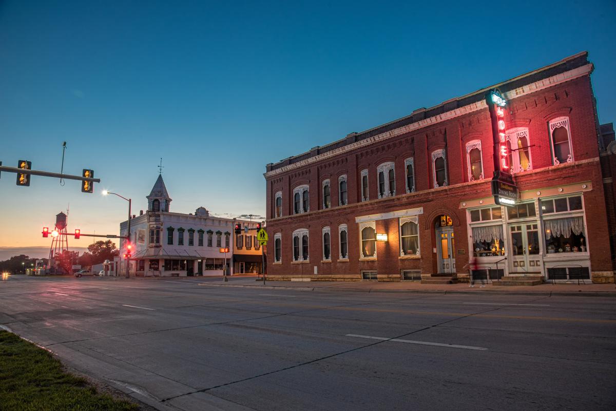 Wolf Hotel Ellinwood on the Wetlands & Wildlife Byway